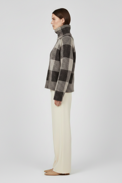 Mos Mosh MMMaija Check Knit in der Farbe Black