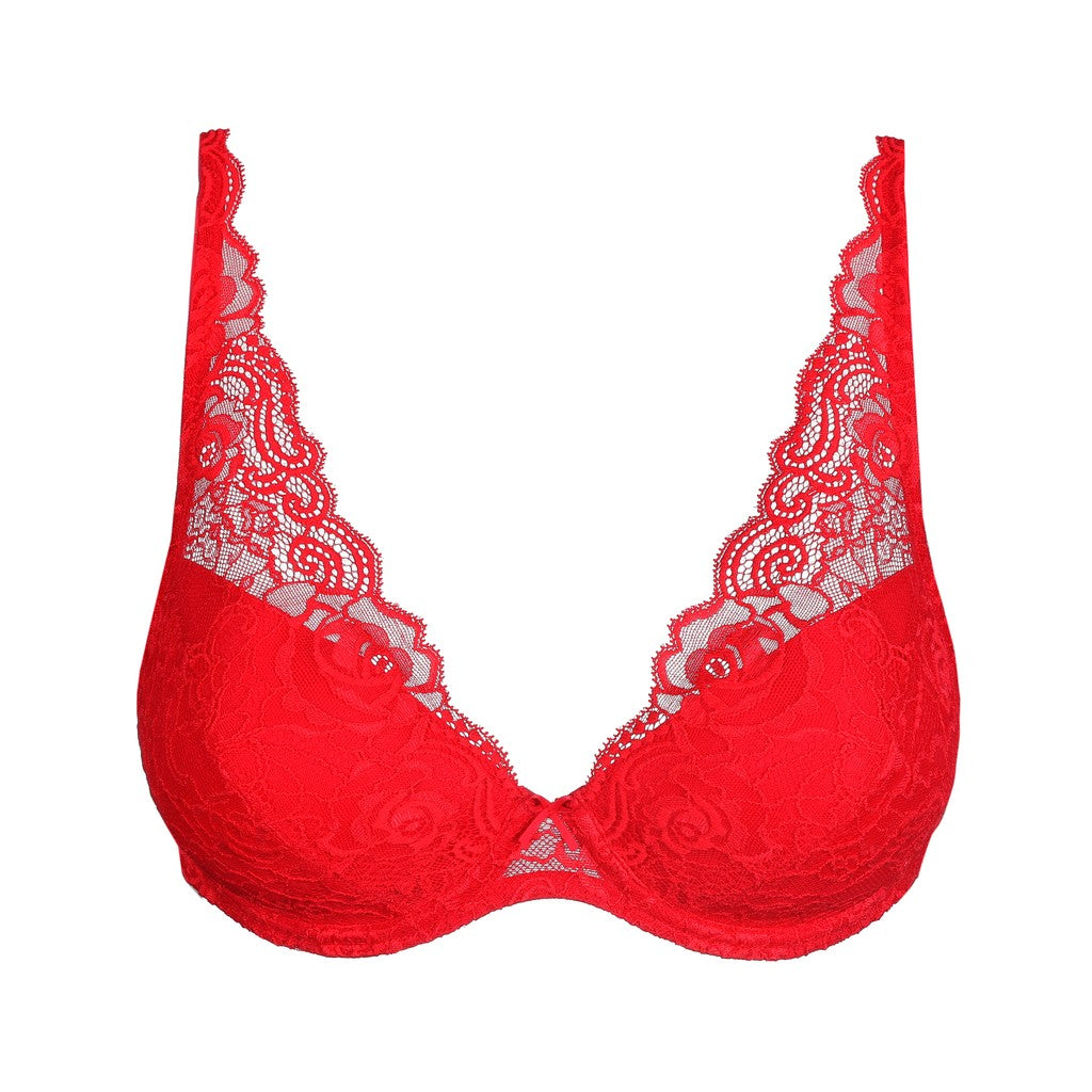 Marie Jo Cyrile Unterlegter BH mit tiefem Dekolleté True Red
