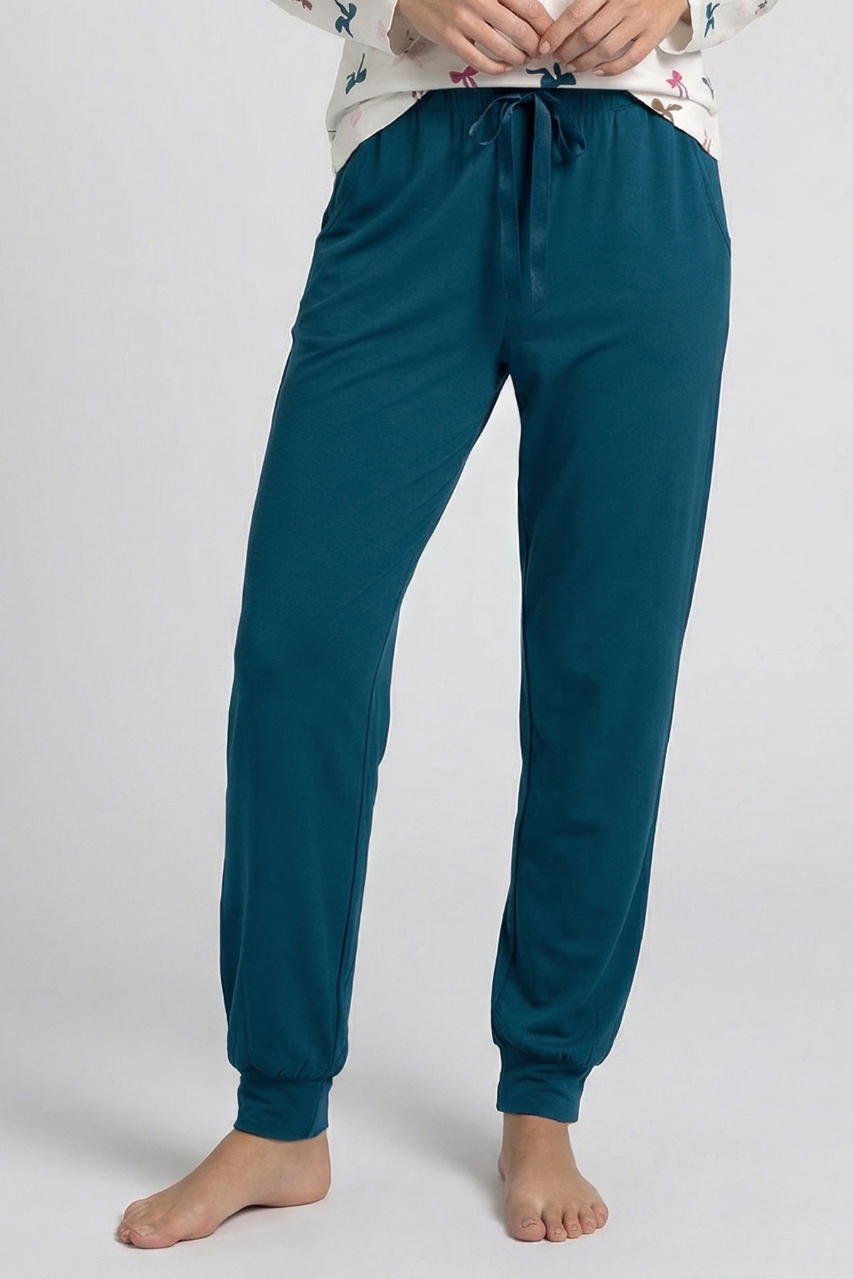 Nina von C. Jogging Pants Damen Océan – Homewear-Hose