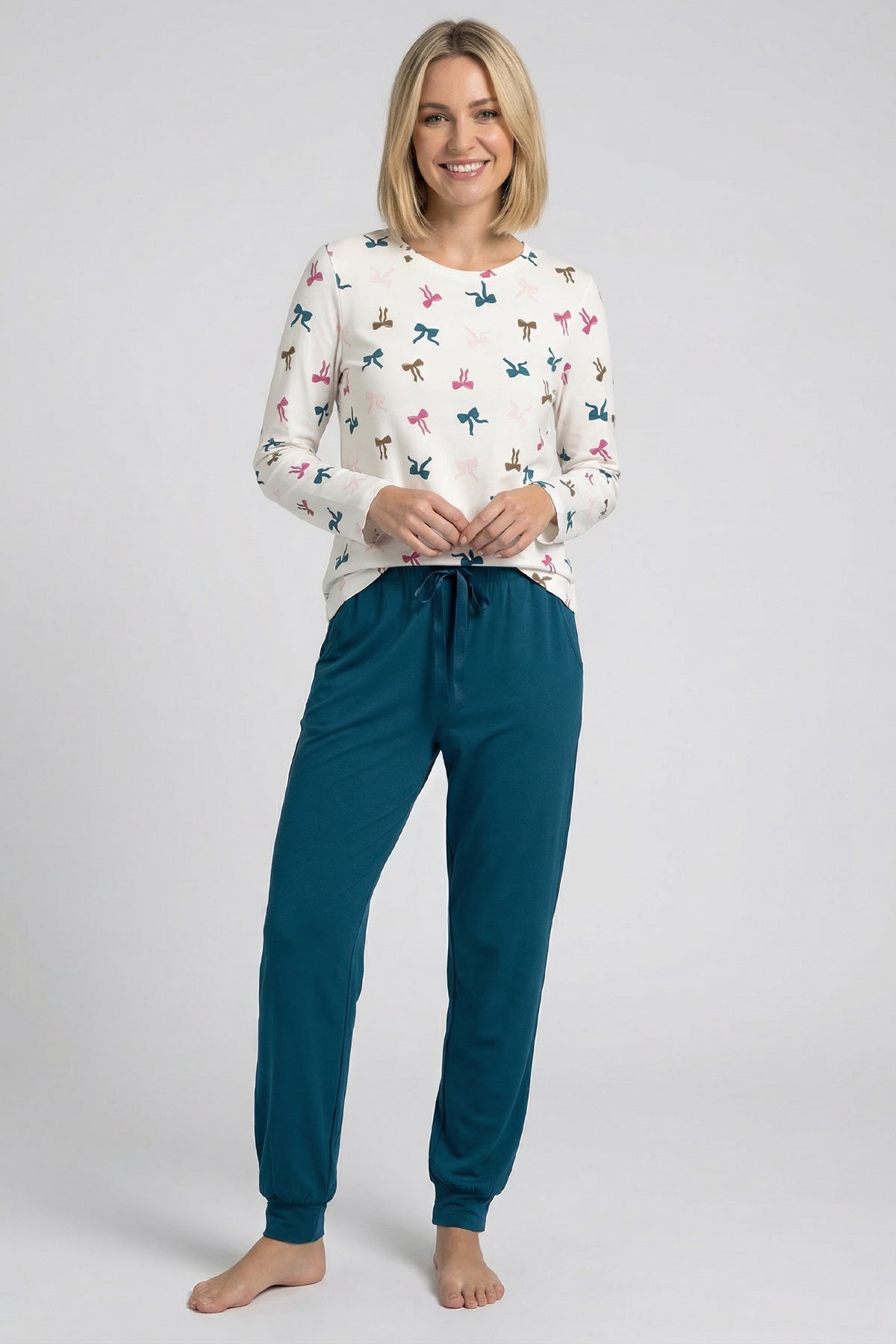 Nina von C. Jogging Pants Damen Océan – Homewear-Hose