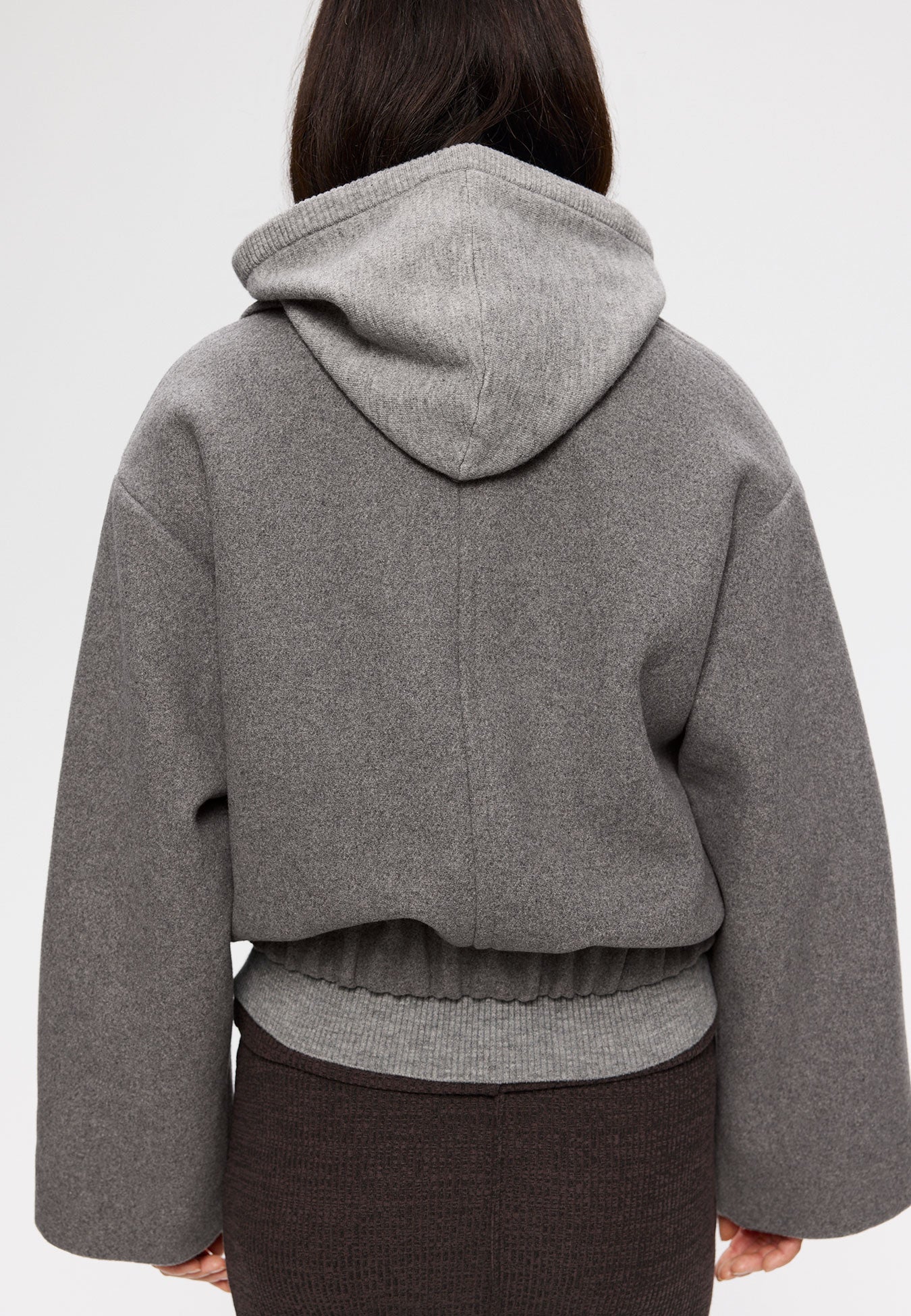 Elvine Nova Wolljacke Grau meliert