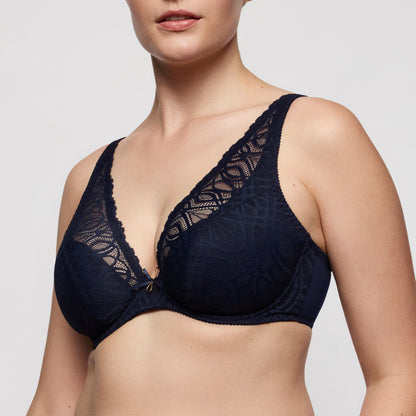 Primadonna SALERNO Halb Unterlegter BH Tiefdek. Midnight Blue
