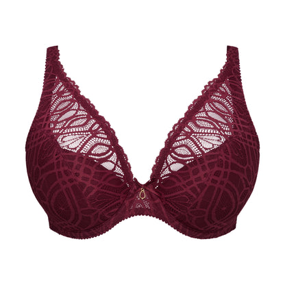 Primadonna Salerno BH Evening Red – halb unterlegter BH große Cups
