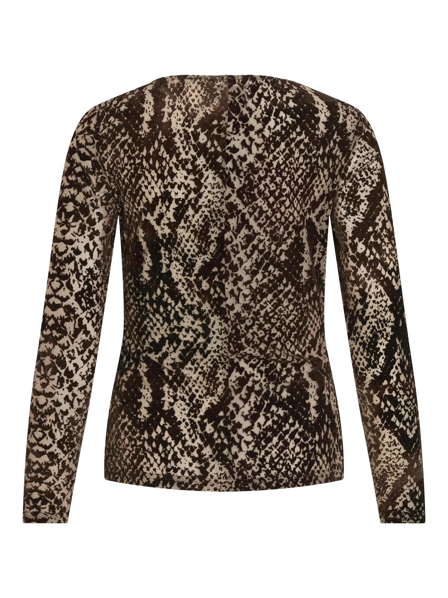 Rouge Edit O-Neck Top Rousari in der Farbe Chicory Coffee