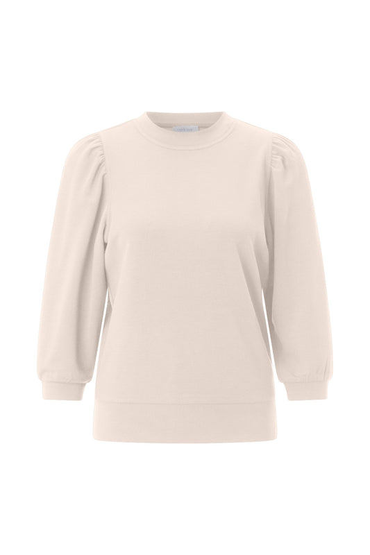 Rich & Royal Pullover NOS Puff Sleeve in der Farbe white stone