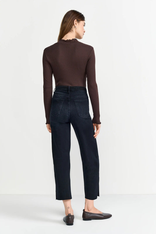 Rich and Royal Longsleeve Ruffle Dark Chocolate