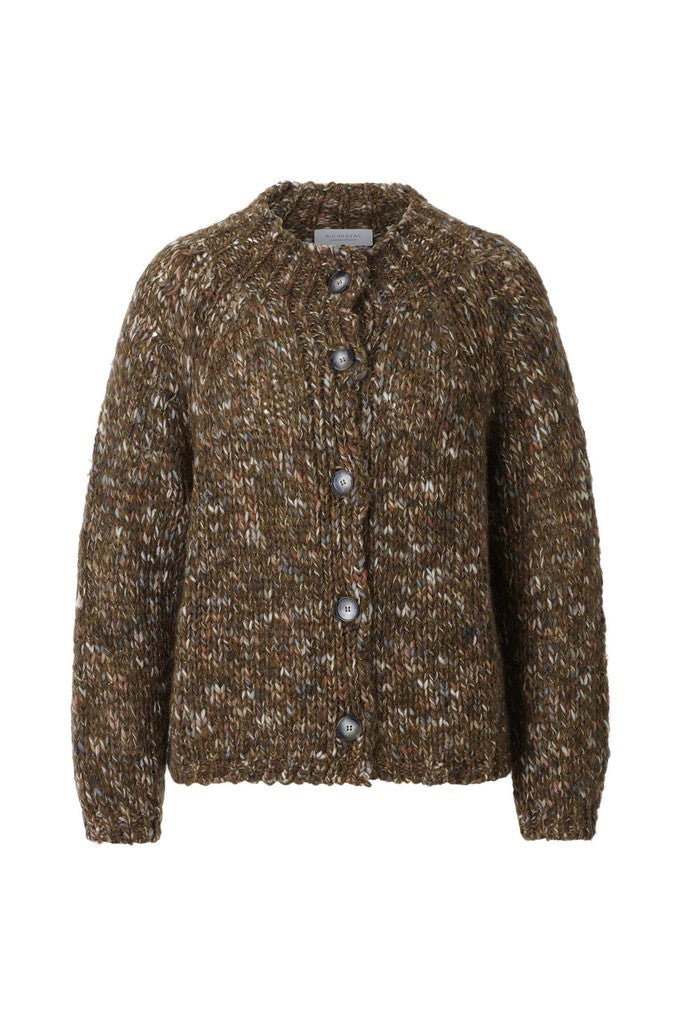 Rich & Royal Multicolour Strickjacke in Golden Moss
