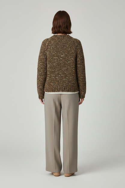 Rich & Royal Multicolour Strickjacke in Golden Moss