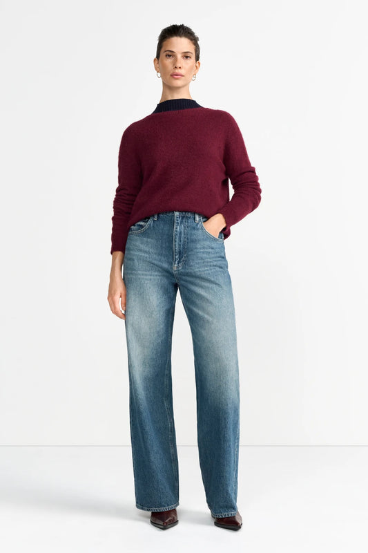 Rich & Royal Pullover Cozy Crew Ruby Glow