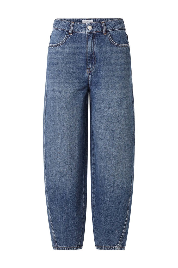 Rich & Royal Barrel Jeans Retro Blue aus Bio-Baumwolle