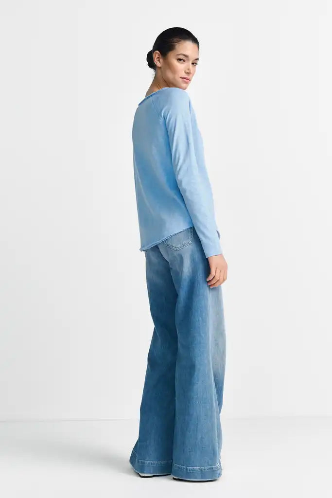 Rich Royal Organic Heavy Jersey Longsleeve in der Farbe Open Air