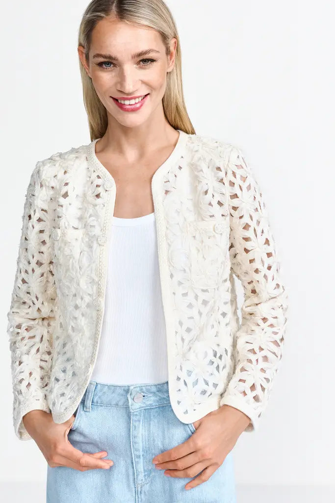 Rich & Royal Jacke White Stone