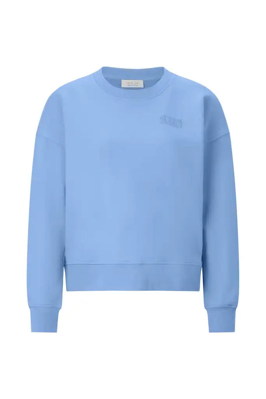 Rich Royal Sweater with Superwoman Embossing in der Farbe Open Air