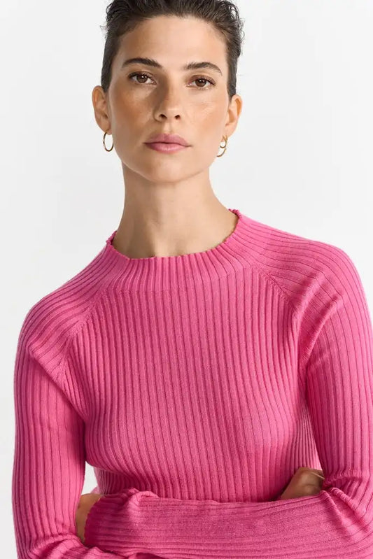 Rich & Royal Merino Rib Pink Radiance