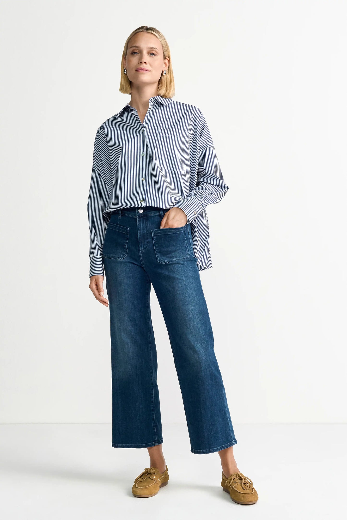 Rich & Royal Jeans-Culotte in der Farbe Blue Denim