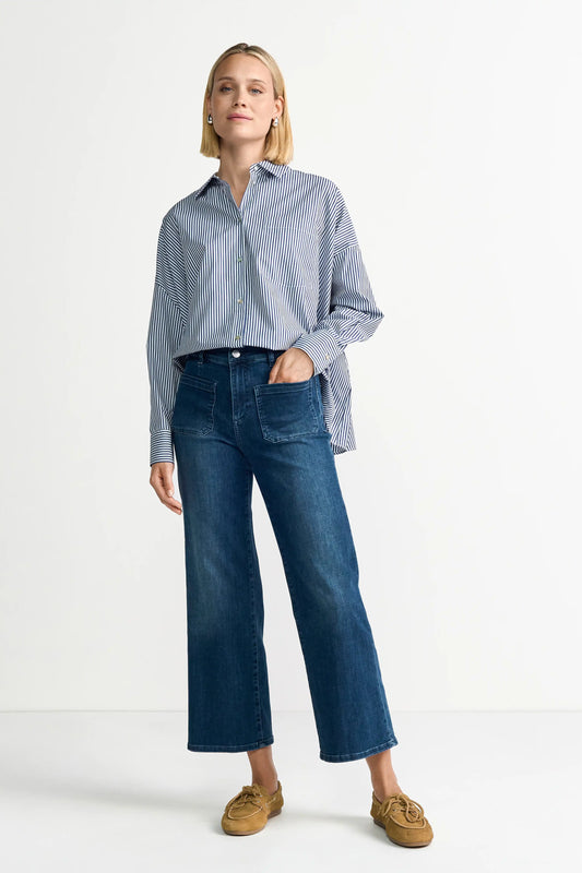 Rich & Royal Jeans-Culotte in der Farbe Blue Denim