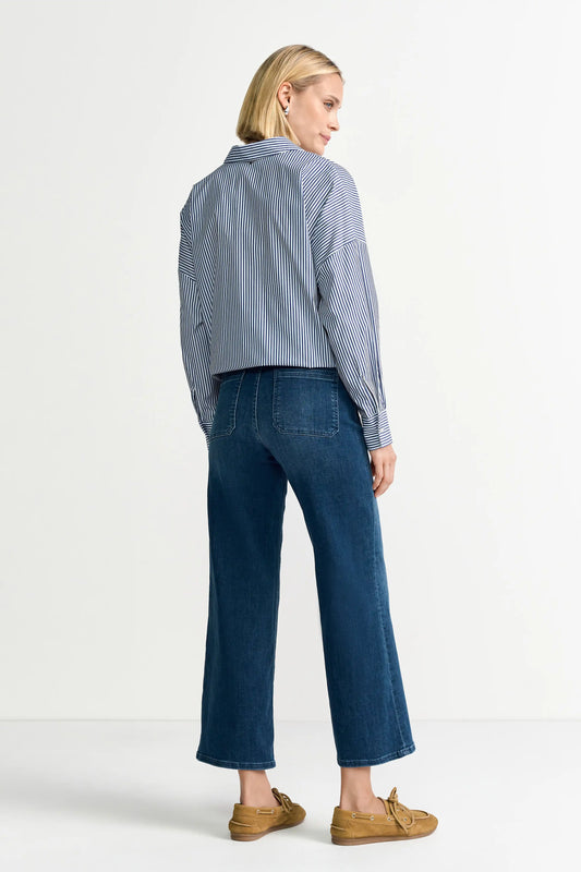 Rich & Royal Jeans-Culotte in der Farbe Blue Denim