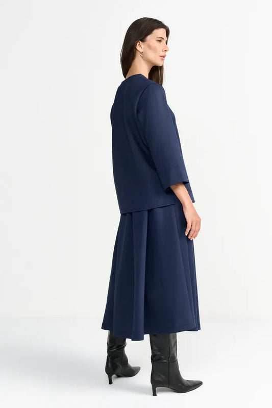 Rich & Royal Langarm-Shirt Midnight Blue