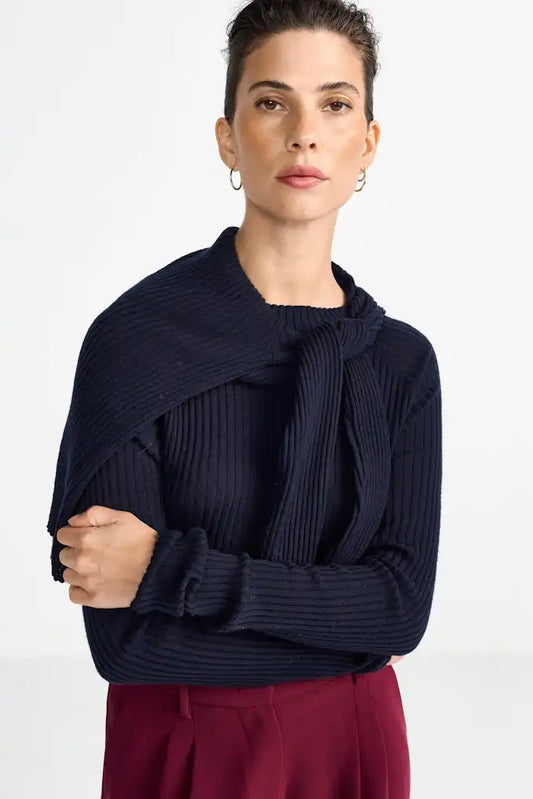Rich & Royal Merino Rib Midnight Blue