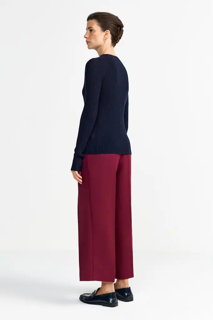 Rich & Royal Merino Rib Midnight Blue