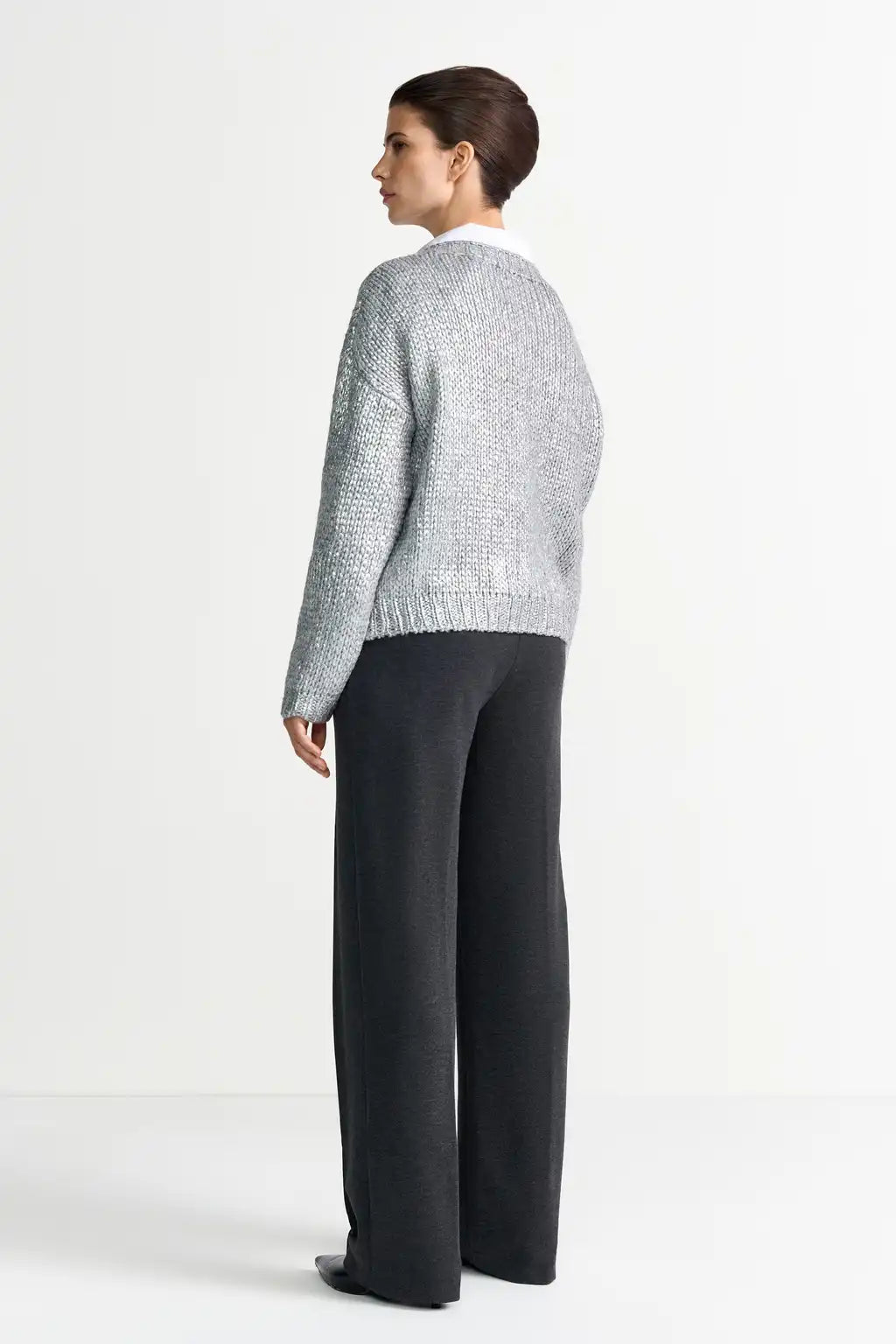 Rich Royal Crew Neck Sweatshirt in der Farbe Silver