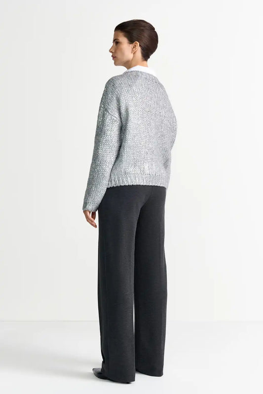 Rich Royal Crew Neck Sweatshirt in der Farbe Silver