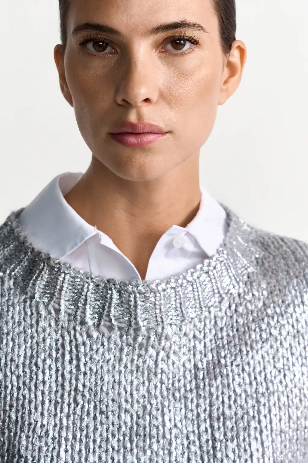 Rich Royal Crew Neck Sweatshirt in der Farbe Silver