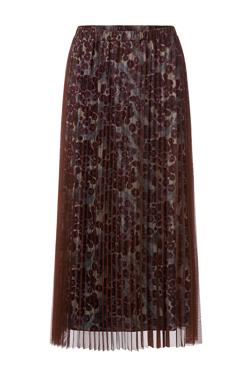 Rich & Royal Tulle Plisse Skirt – chocolate torte