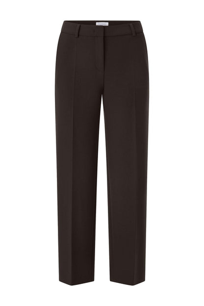 Rich & Royal Cropped Straight Hose in Chocolate Torte
