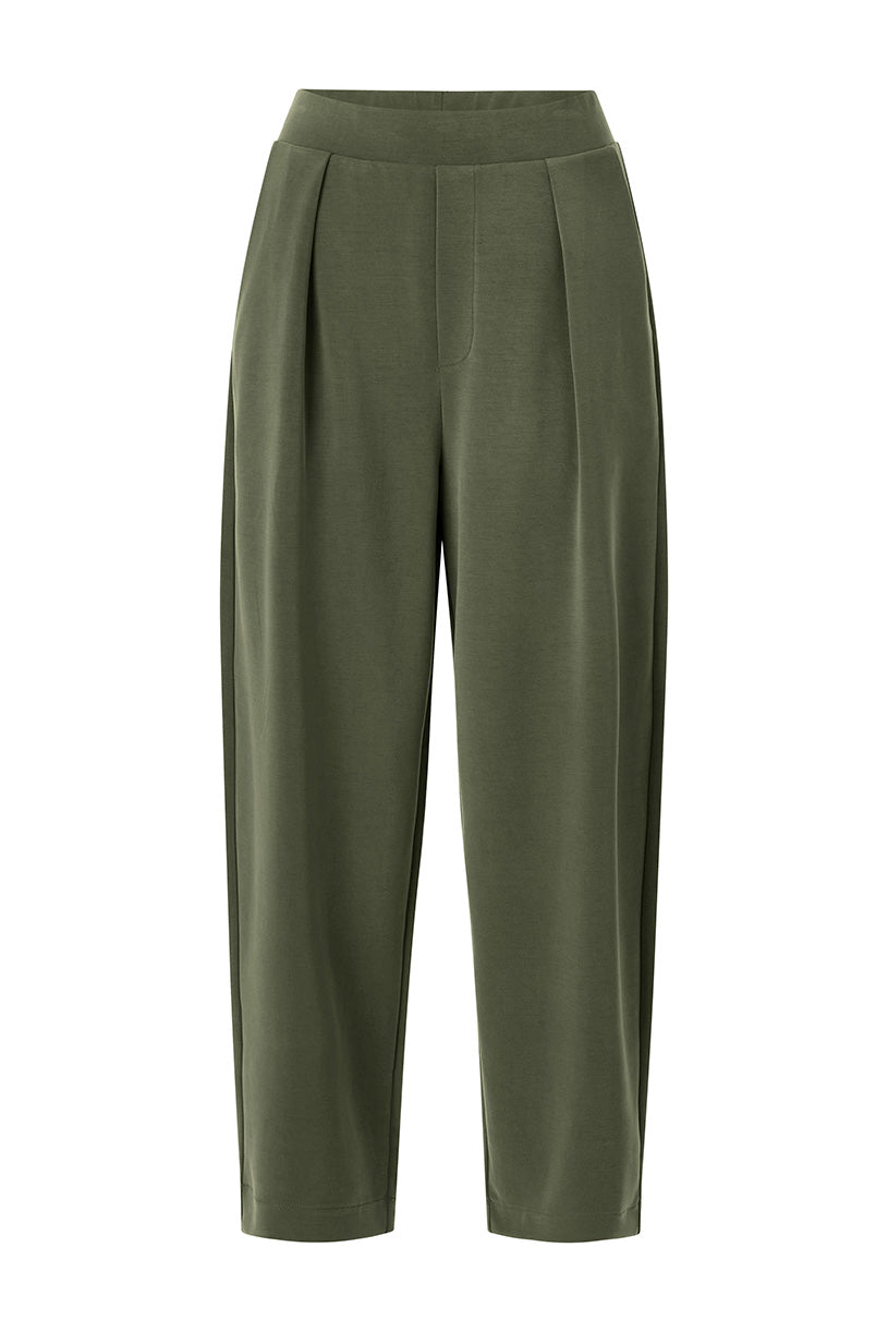 Rich & Royal Weite Hose T Peach Blattgrün