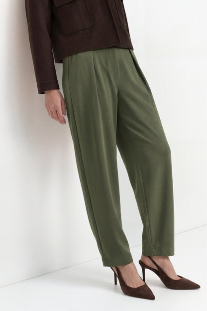 Rich & Royal Weite Hose T Peach Blattgrün