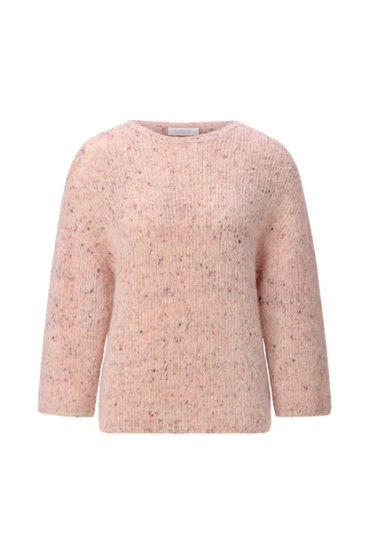 Rich & Royal Seamless Neps Yarn Crew – powder rosé