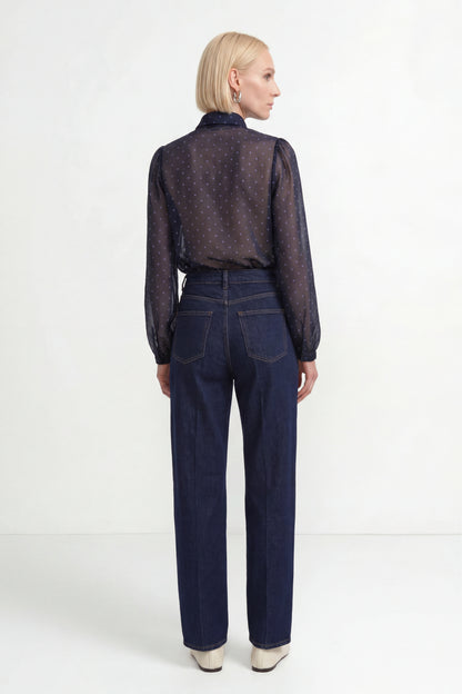 Rich & Royal Rinsed Barrel Jeans denim blue