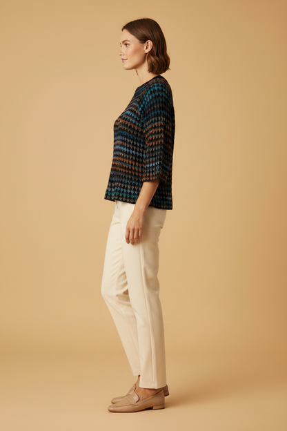 Rich & Royal Wide SLVS Texture Stitch midnight blue