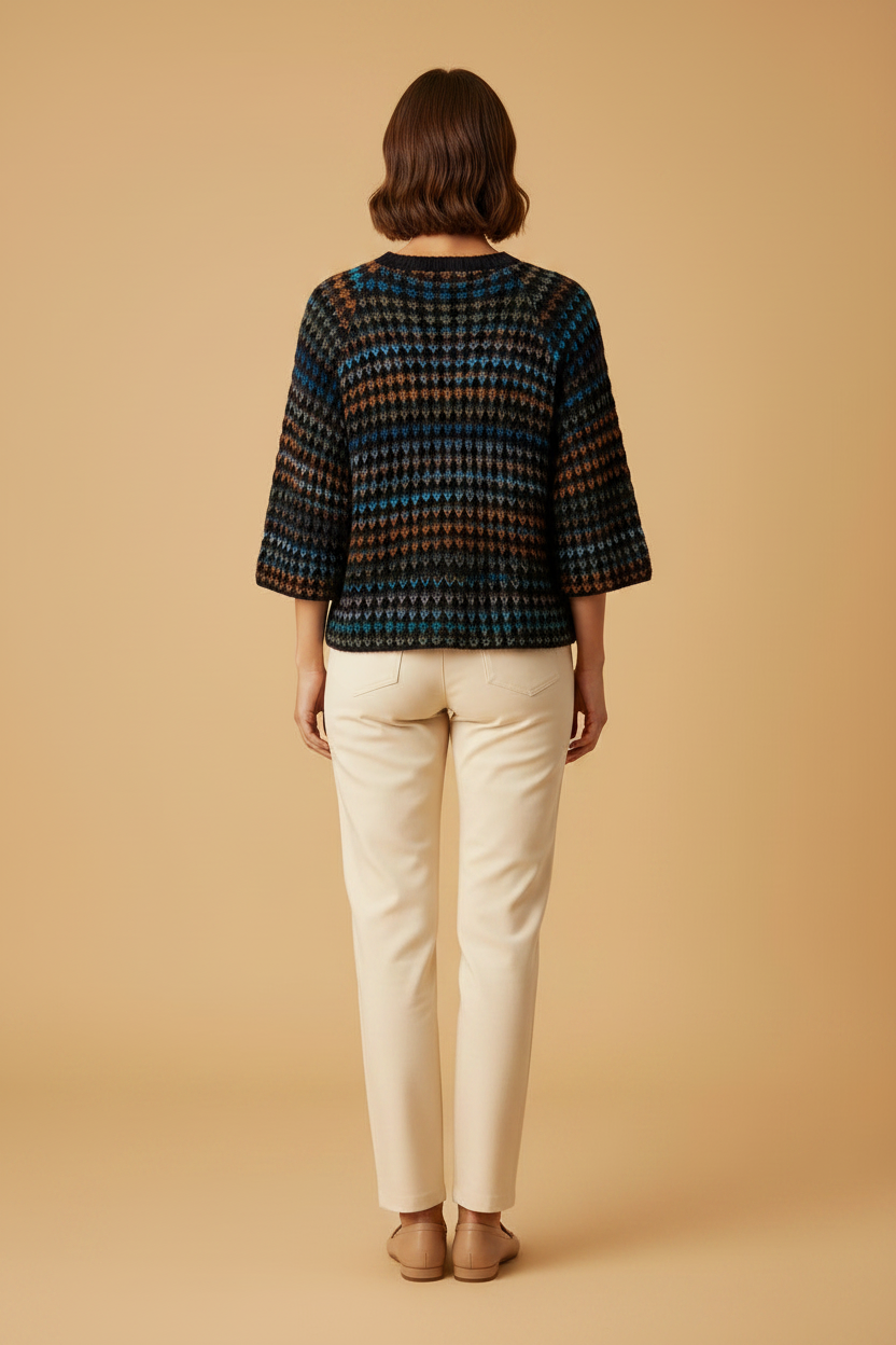 Rich & Royal Wide SLVS Texture Stitch midnight blue