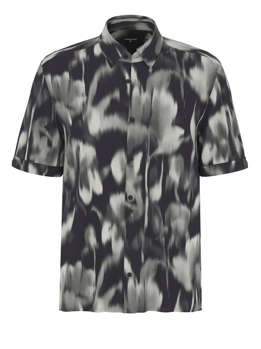Strellson Hemd Casyn1 in der Farbe Grau Camouflage