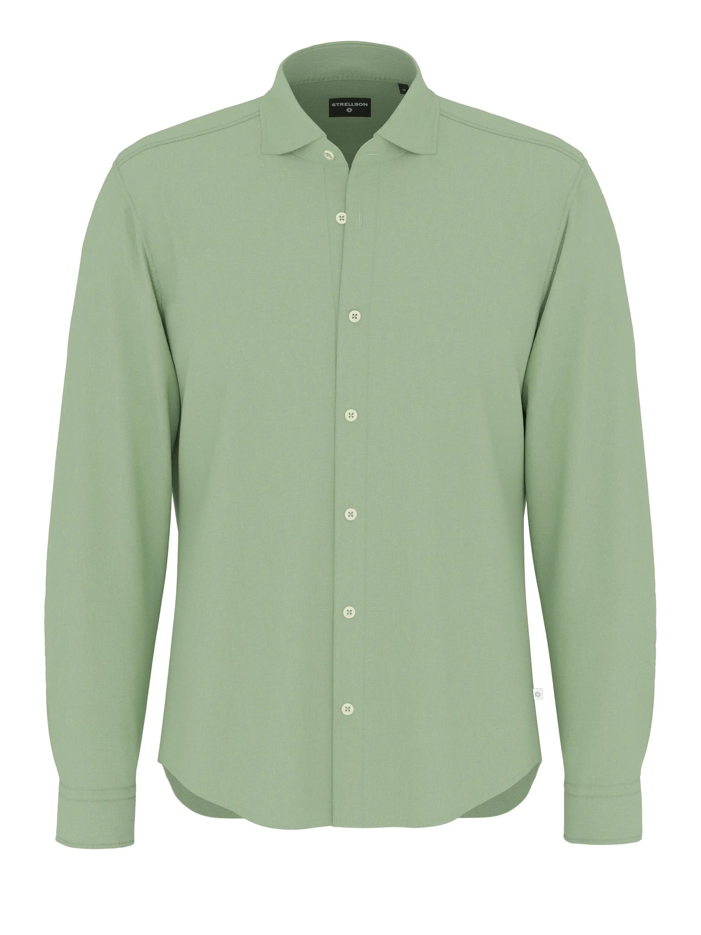 Strellson Leinenhemd Light Pastel Green