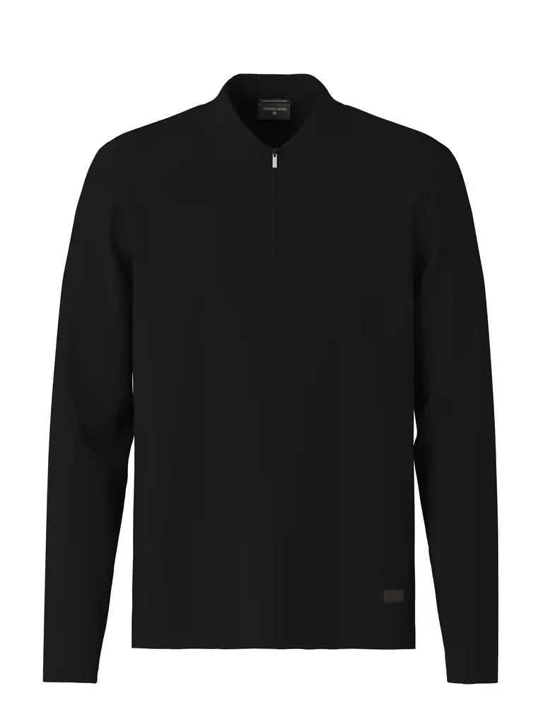 Strellson Longsleeve mit Zipper in der Farbe Schwarz