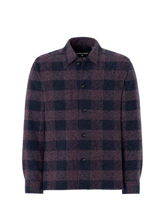 Strellson Hemd Norin Dark Purple