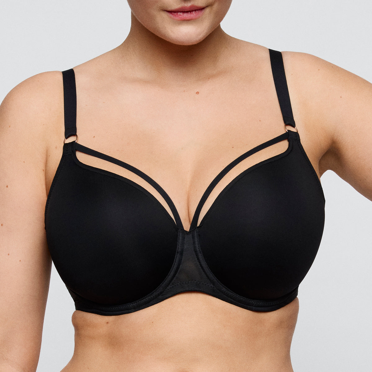 PrimaDonna Twist Sheary Unterlegter BH Herzform Schwarz