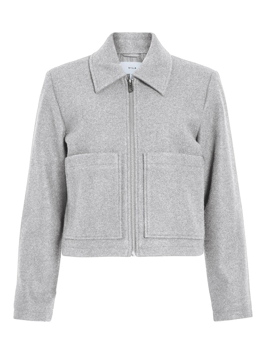 Vila Jacke VIJANNI in der Farbe Light Grey Melange