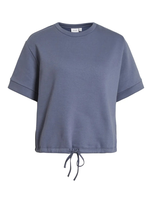 Vila Rundhalsshirt Vimaldea Vintage Indigo