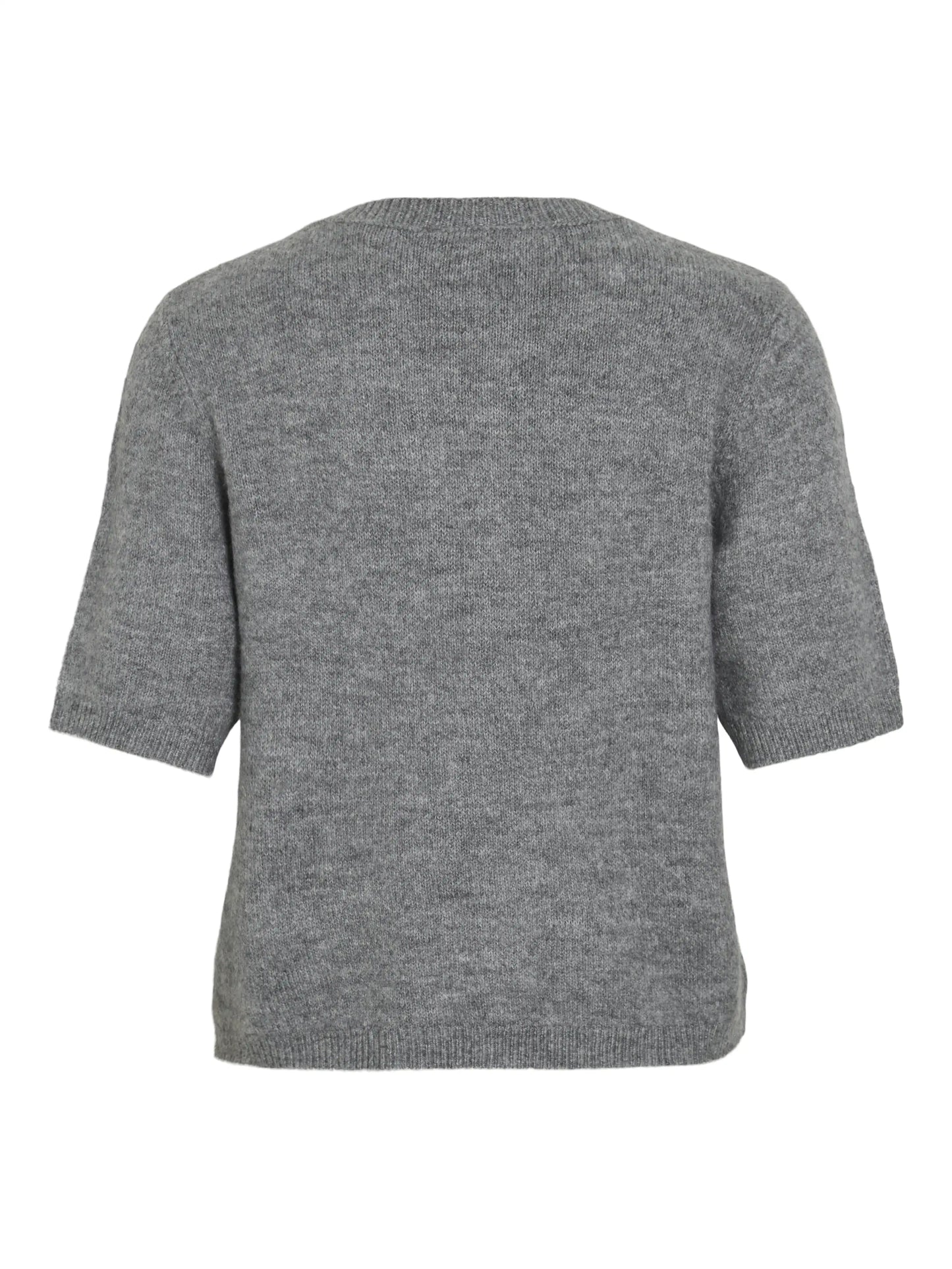 Vila Vidainty Kurzarm-Cardigan in der Farbe Medium Grey Melange