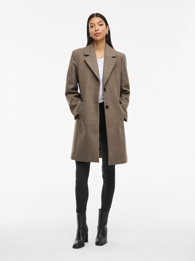 Vila Mantel Knopfverschluss Falcon Melange