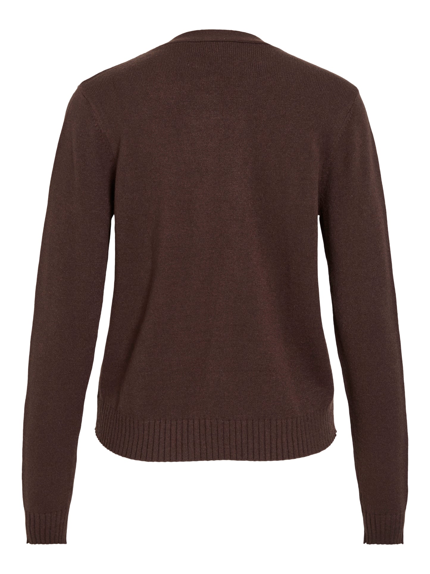 Vila Strickjacke Viril Kurz Langarm Strick Cardigan Coffee Bean
