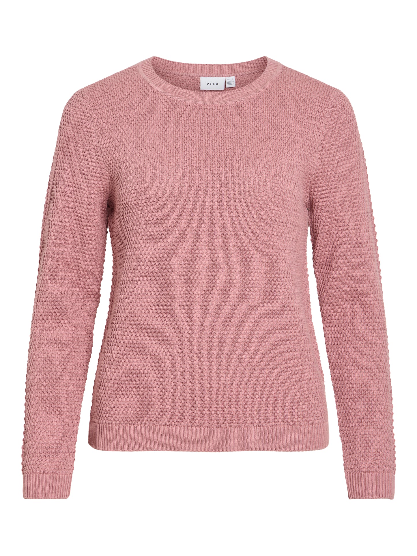 Vila Pullover Rundhals Langarm Strick Top Nostalgia Rose