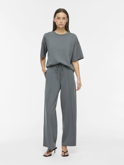 Vila T-Shirt Rundhals 3/4-Arm Sweat Balsam Grün