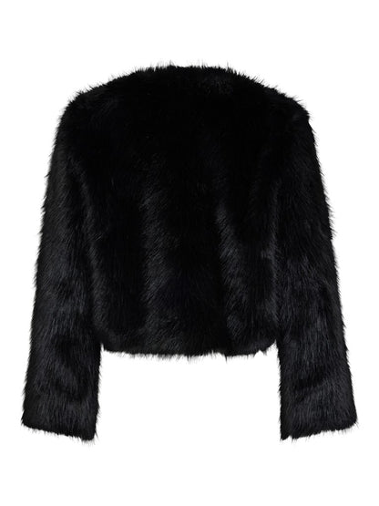 Vila Jacke Vipelly in Black Beauty