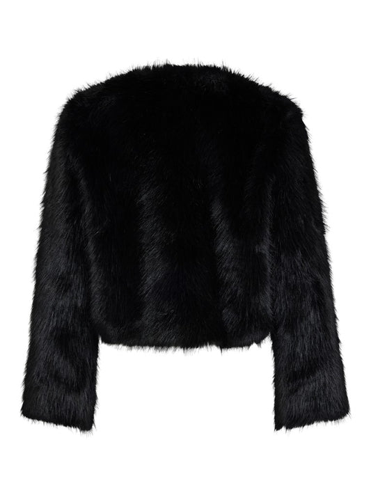 Vila Jacke Vipelly in Black Beauty