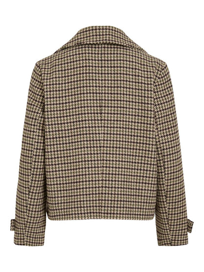 Vila Jacke Langarm Coffee Bean Birch/Nomad/Martini Olive/Black
